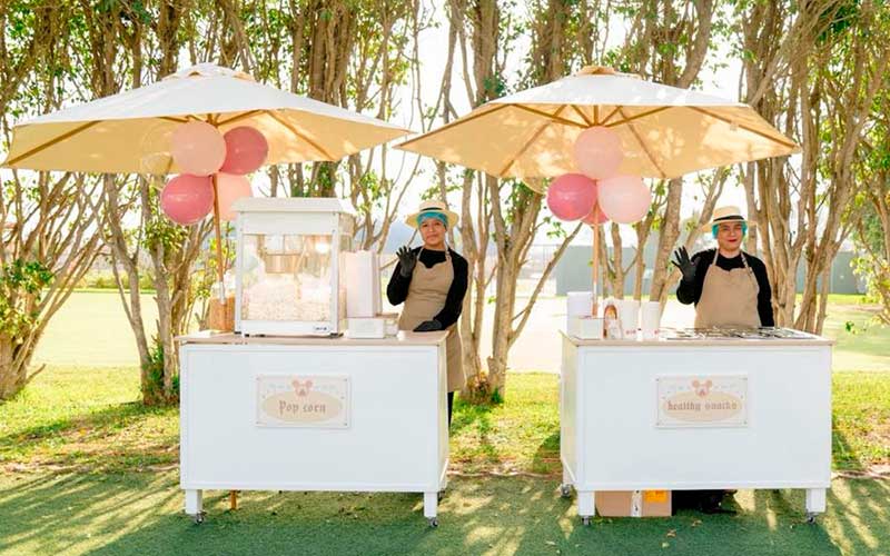 Alquiler de carritos de snack para fiestas Infantiles